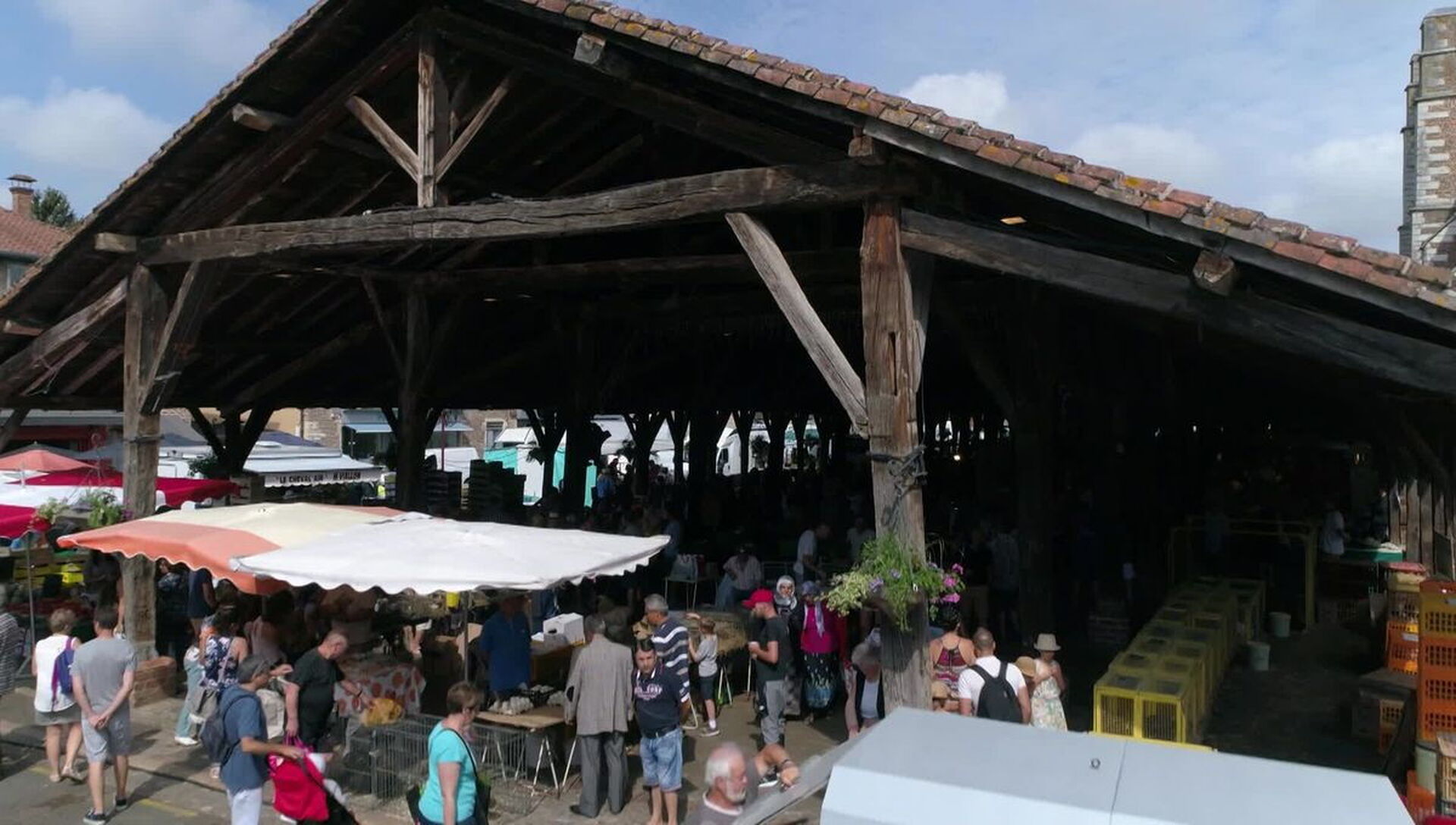 Marché estival de Sampzon en Ardèche