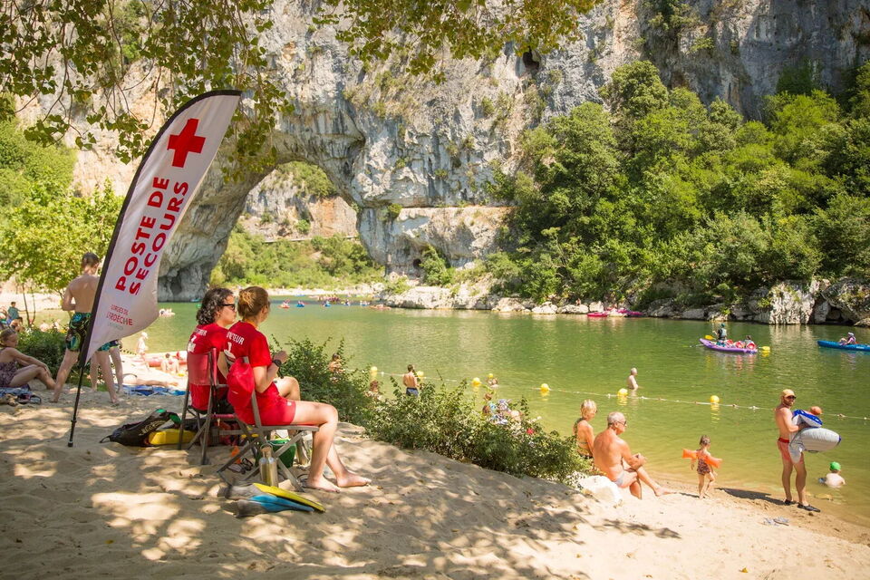 Les plages de baignade dans les gorges