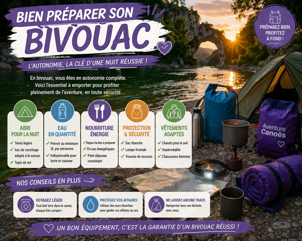 Bivouac dans les gorges de l'Ardèche le guide complet
